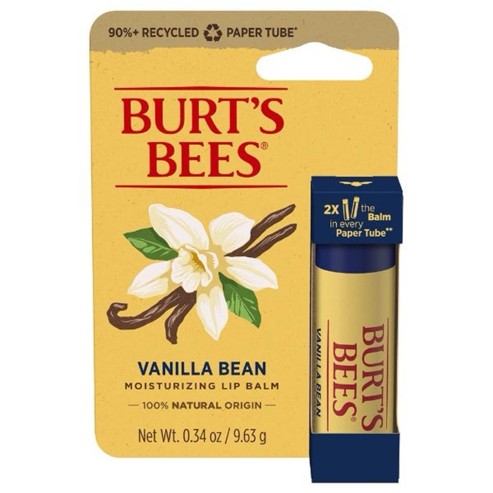 🤩 $5 SALE! 🤩 NWT Burt’s Bees Vanilla Bean Lip Balm Paper Tube